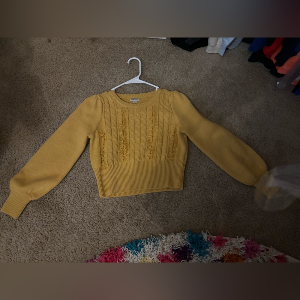 Mustard yellow kids sweater
